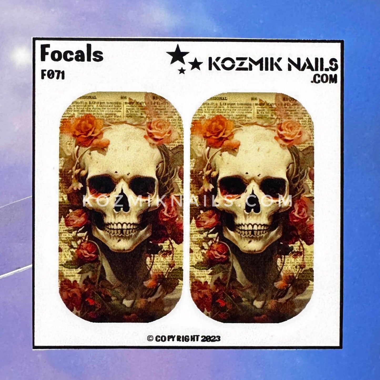 F071 Skeleton with Roses