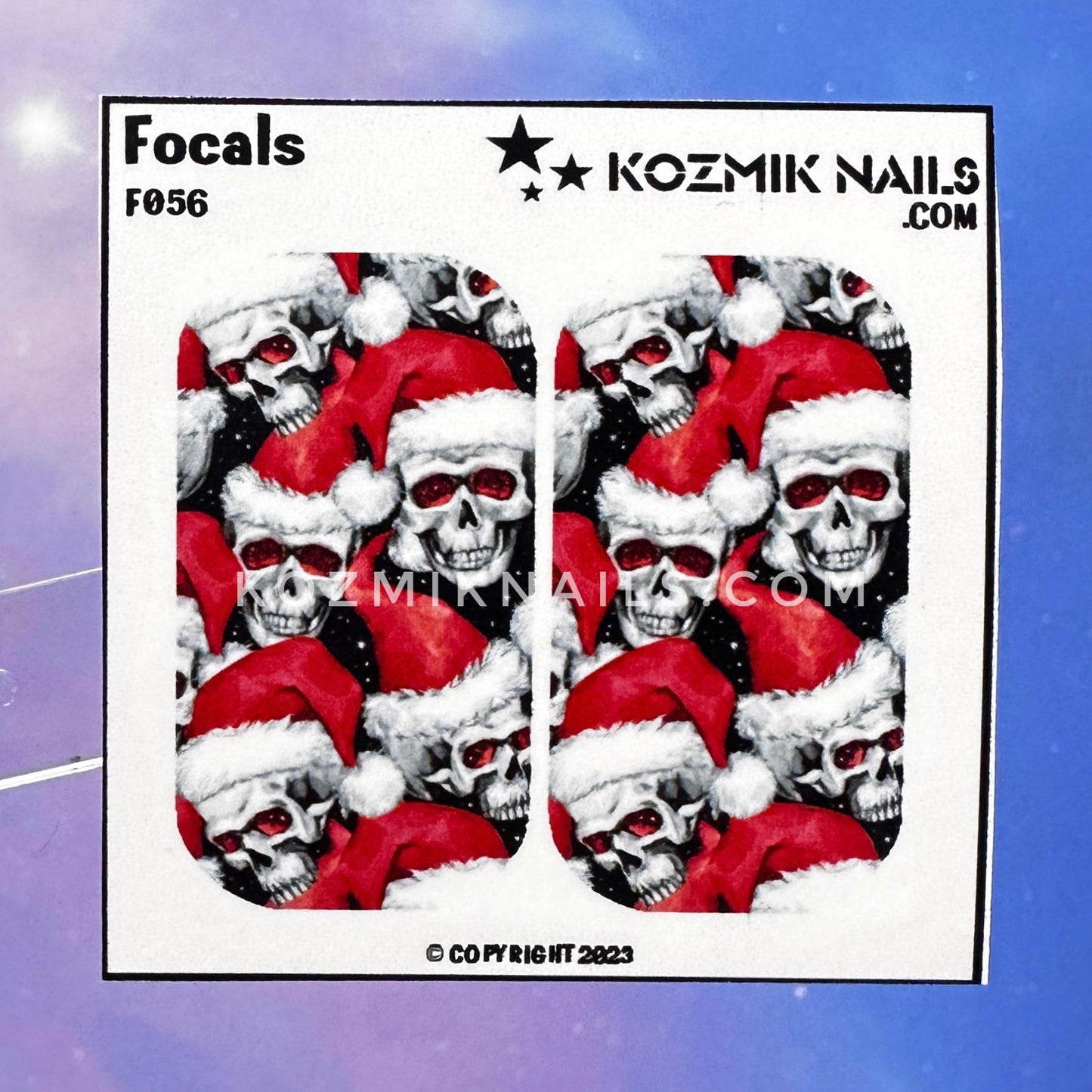 F056 Skull Santas