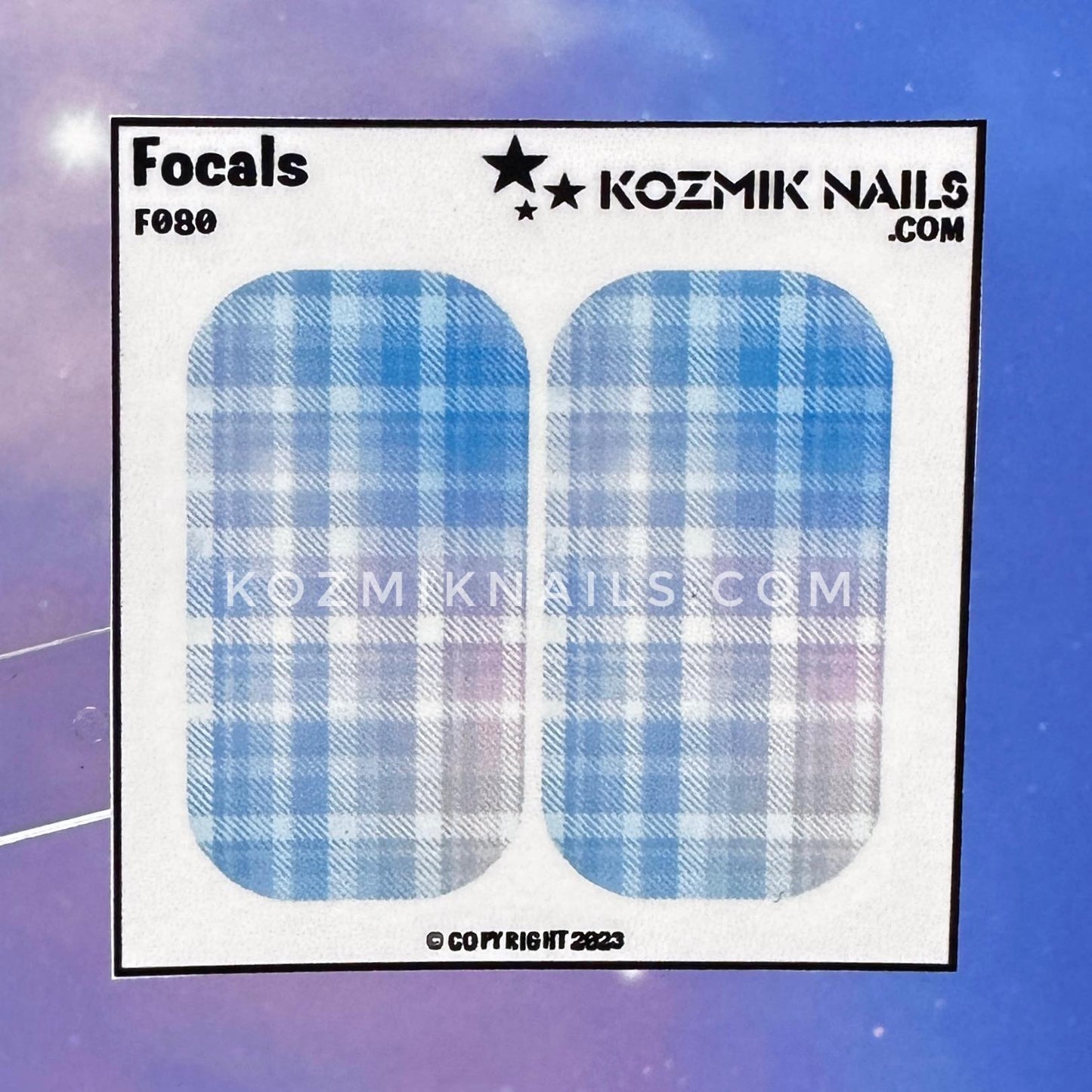 F080 Blue Soft Plaid