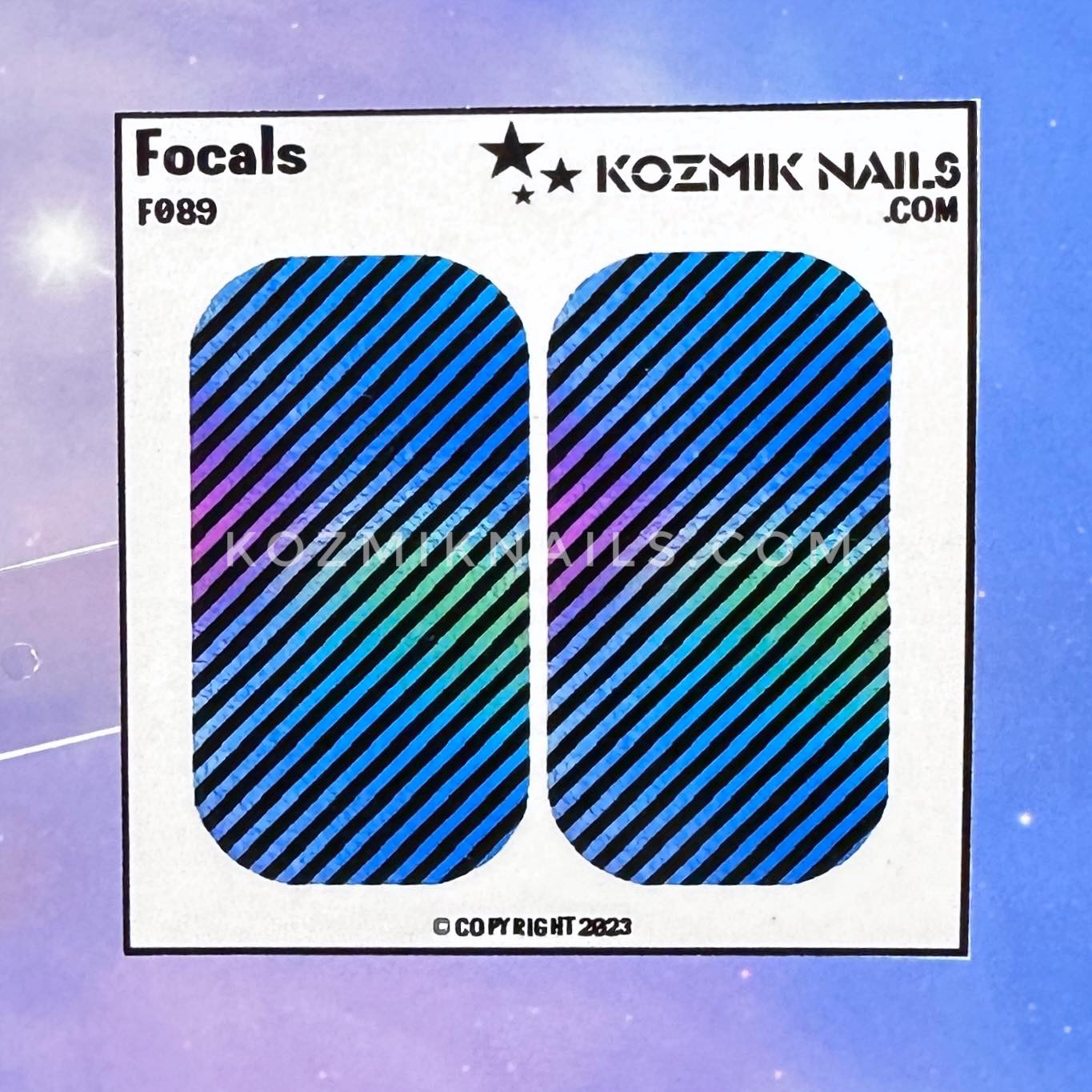 F089 Retro Glam Stripe