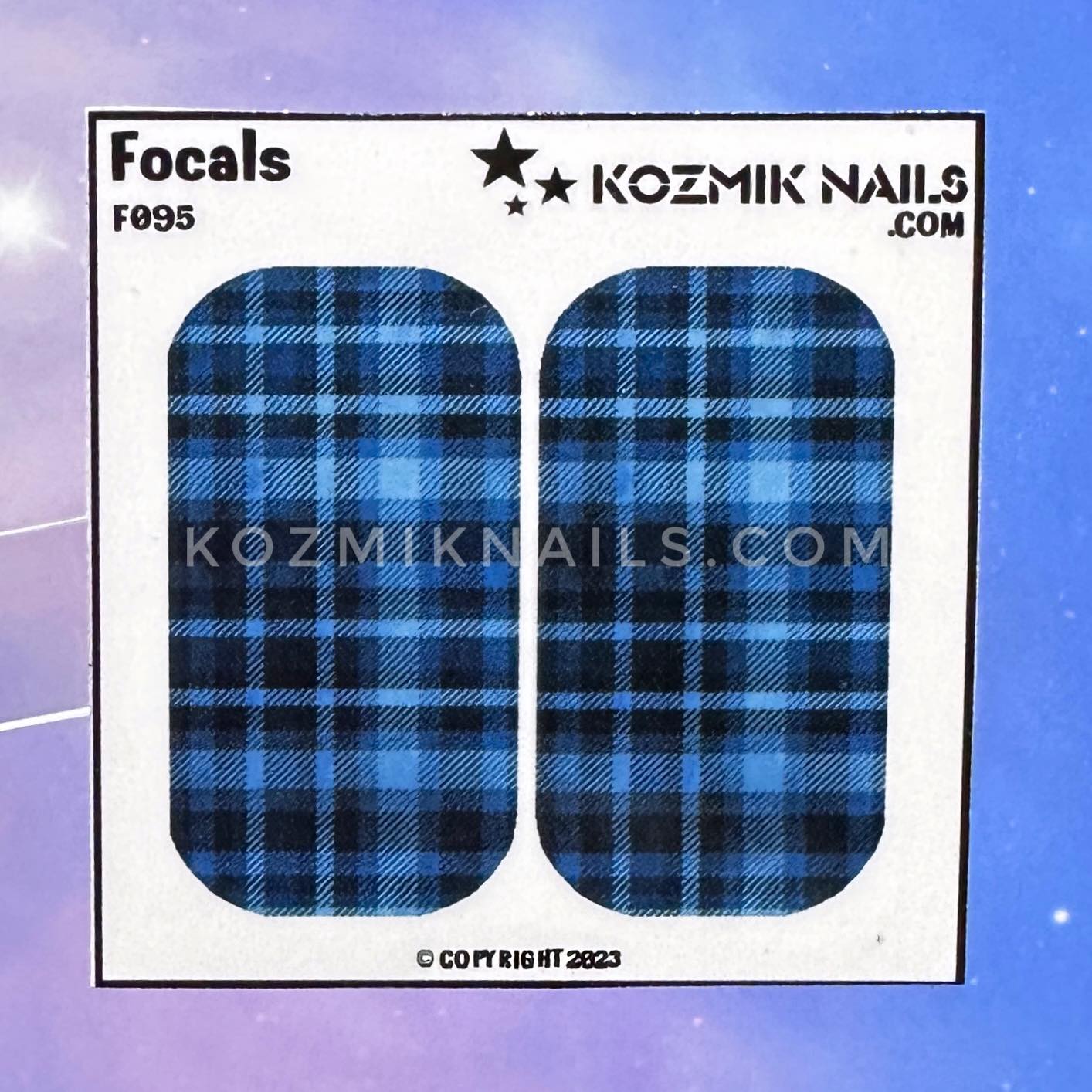 F095 Cozy Blue Plaid