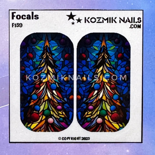 F159 Stained Glass Christmas Tree
