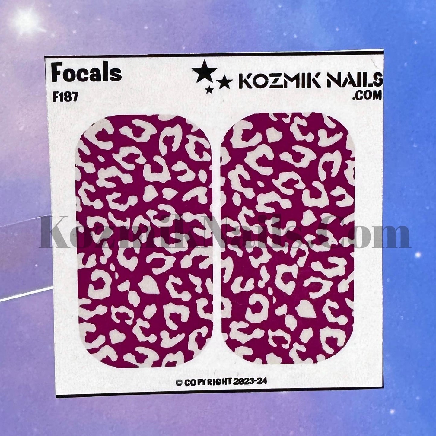 F187 Leopard Fuschia