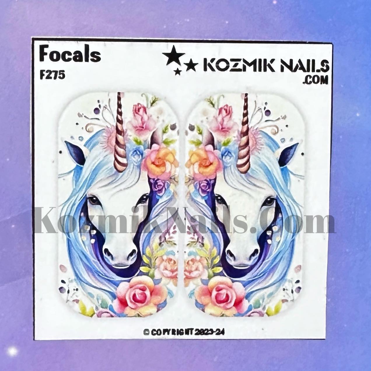 F275 Watercolor Spring Unicorn