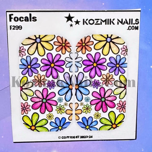 F299 Colorful Daisy Whimsy