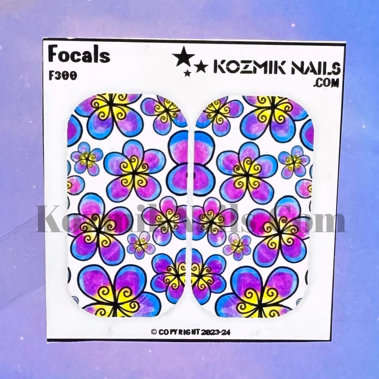 F300 Colorful Plumeria Whimsy