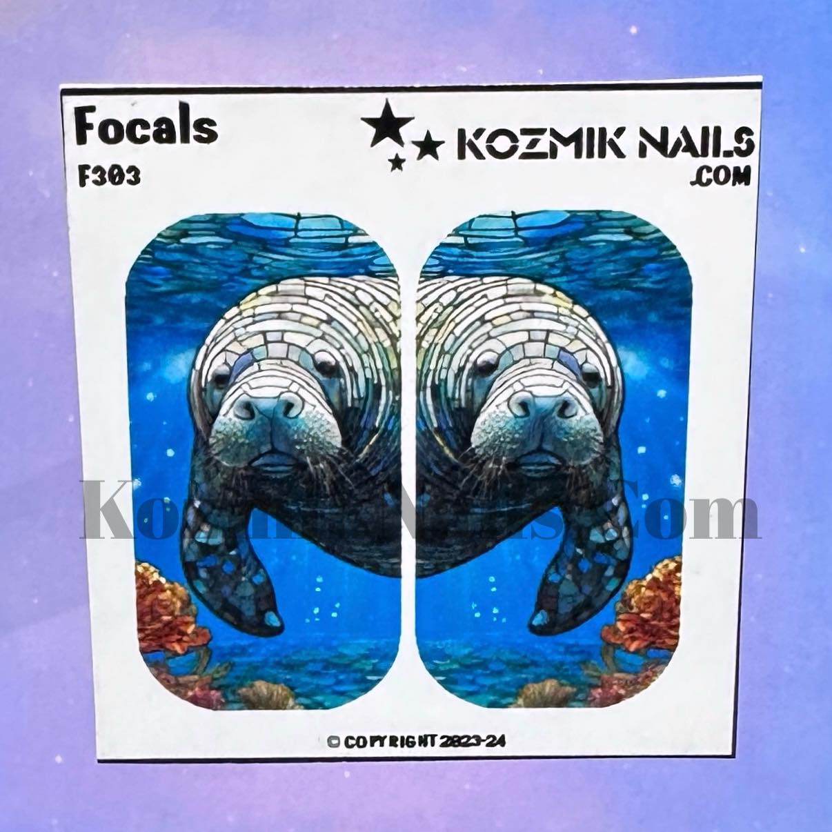 F303 Manatee Stained Glass