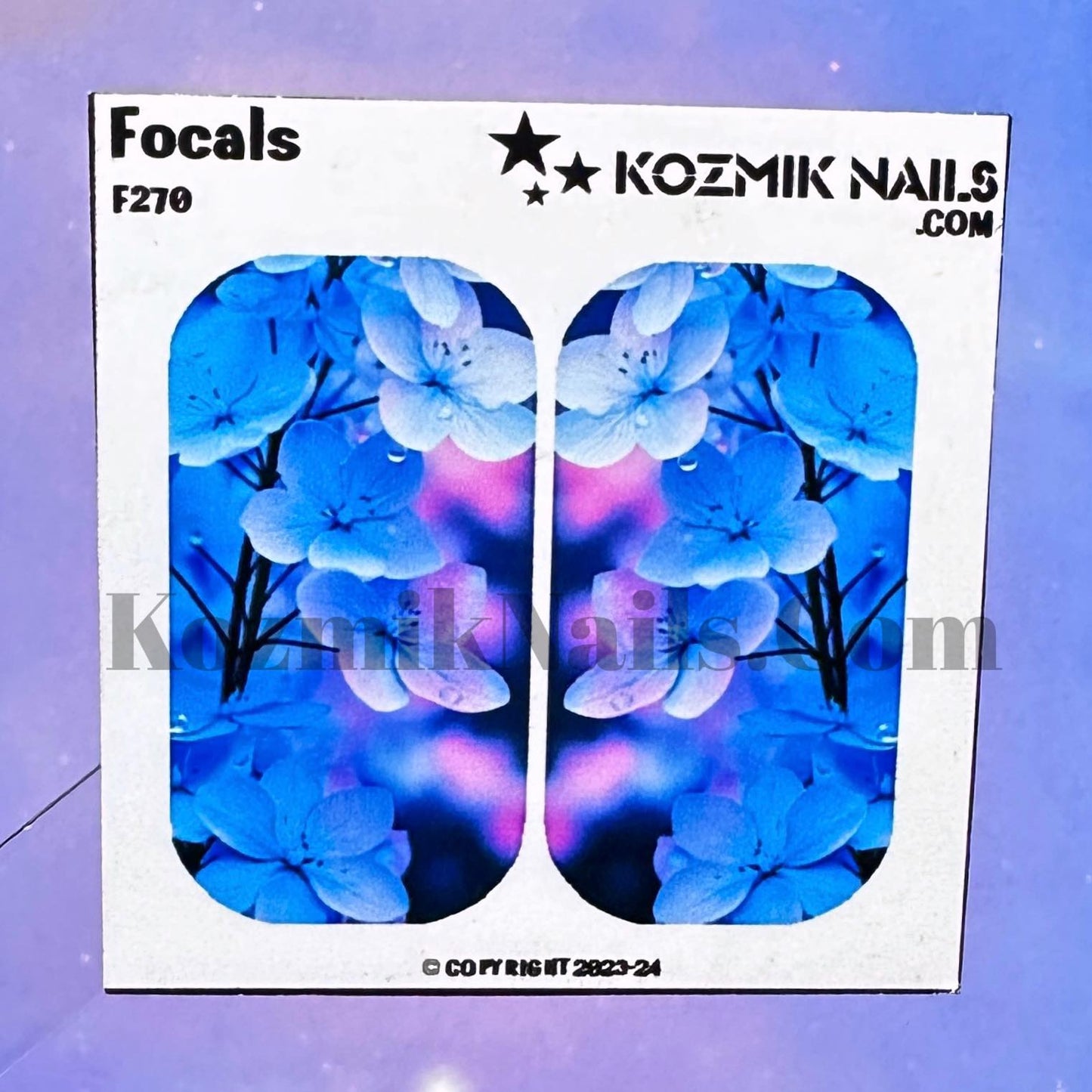 F270 Blue Apple Blossoms