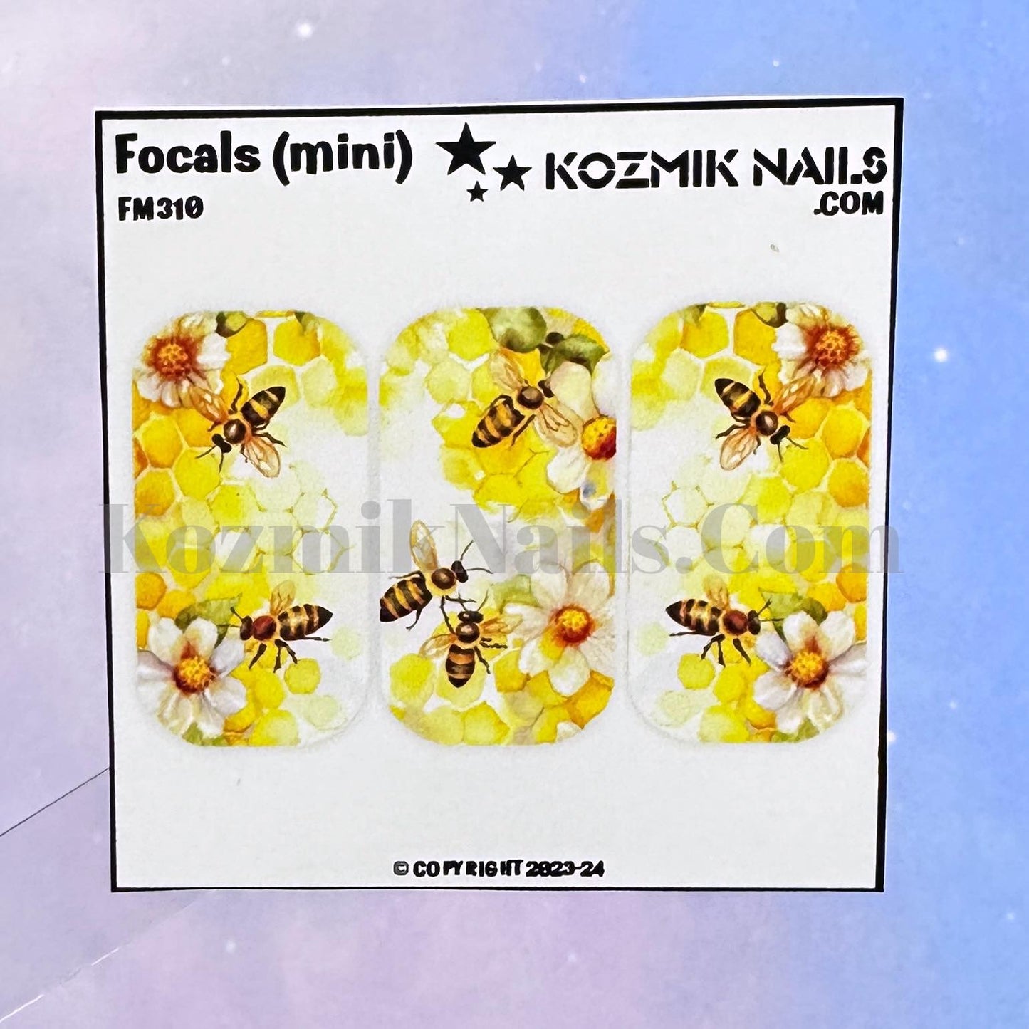 F310 Watercolor Bees