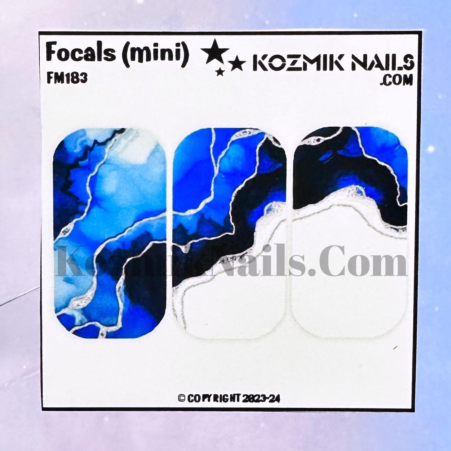 F183 Alcohol Ink Blue Marble