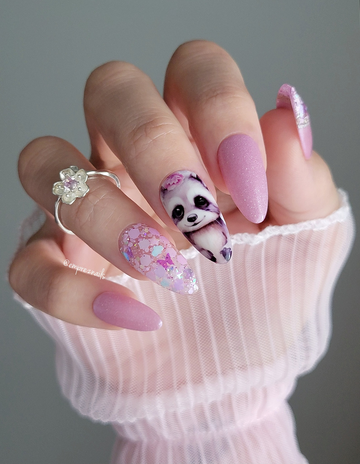 F278 Watercolor Spring Trash Panda