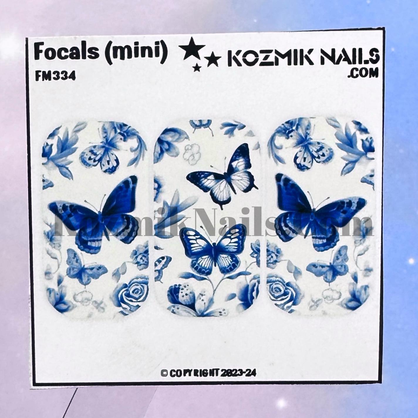 F334 Delft Butterflies with Flowers