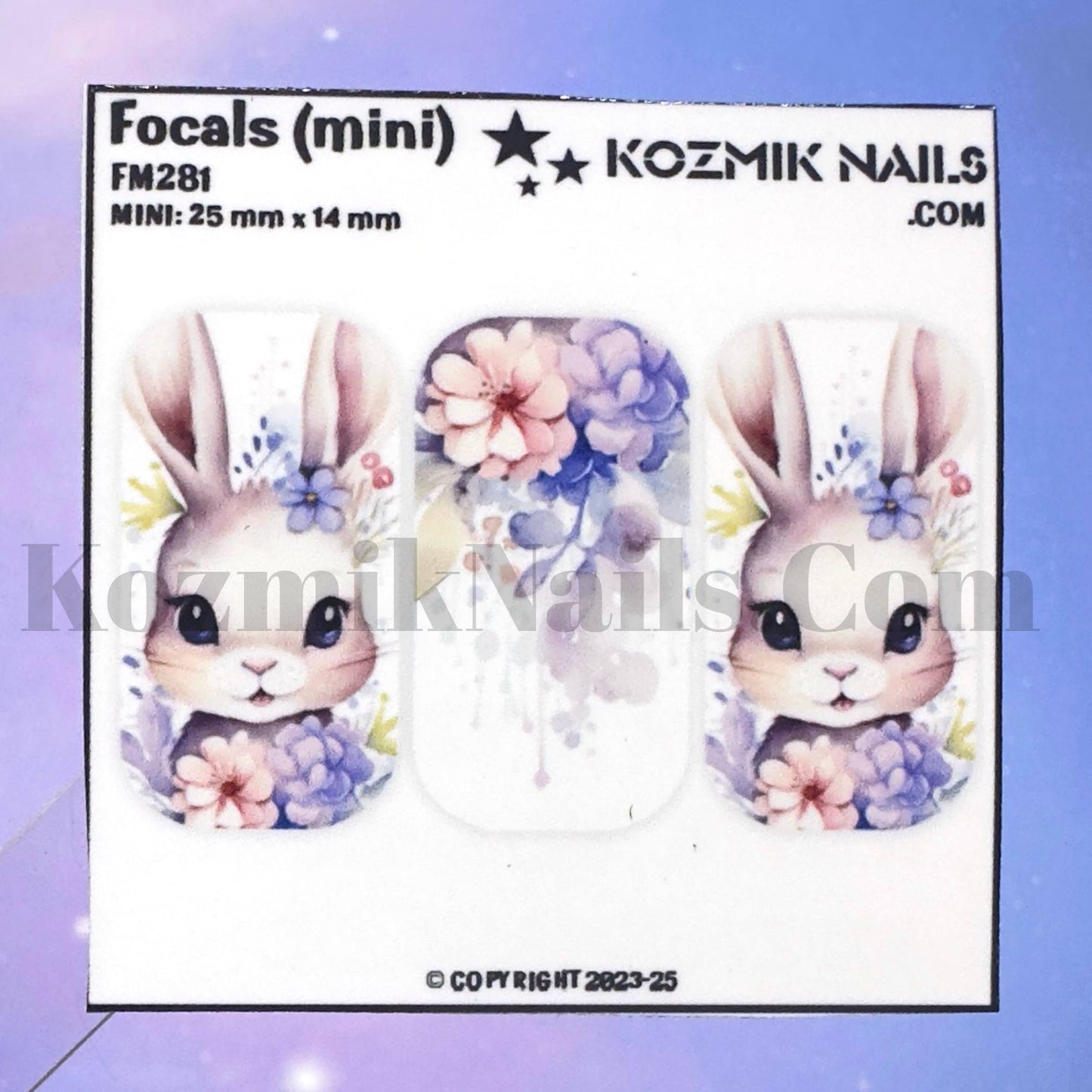 F281 Watercolor Spring Bunny