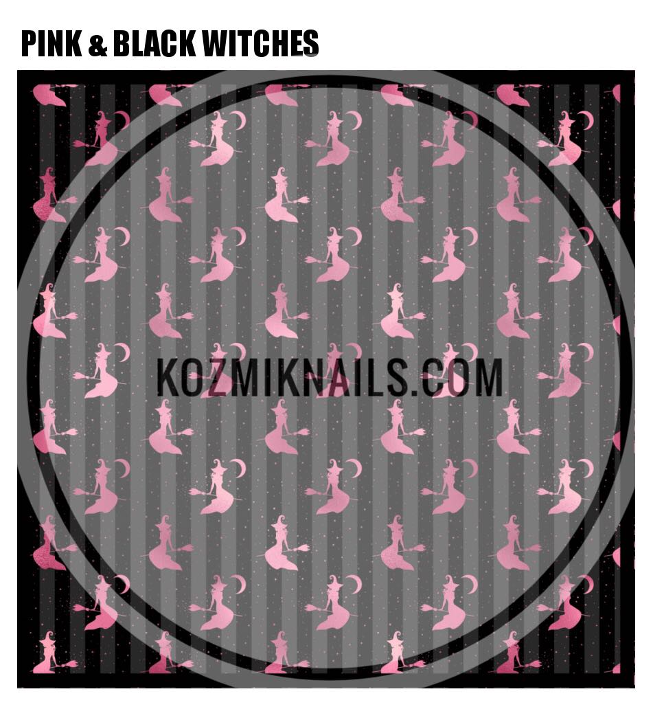 Pink & Black Witches