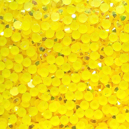 3mm Yellow Jelly Rhinestones