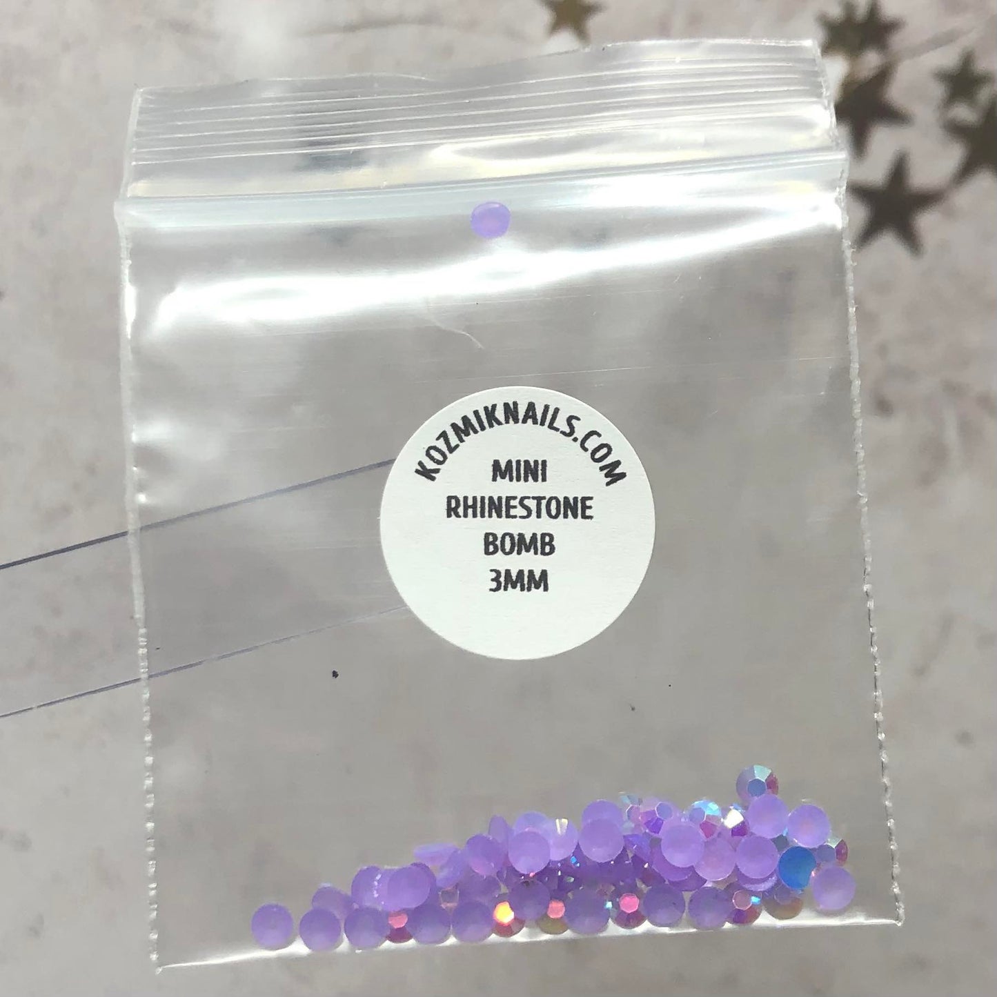 Strass de gelée violets de 3 mm