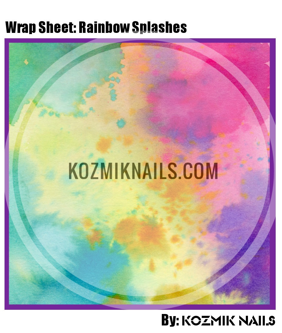 éclaboussures arc-en-ciel