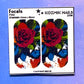 F744 Grunge Red Rose