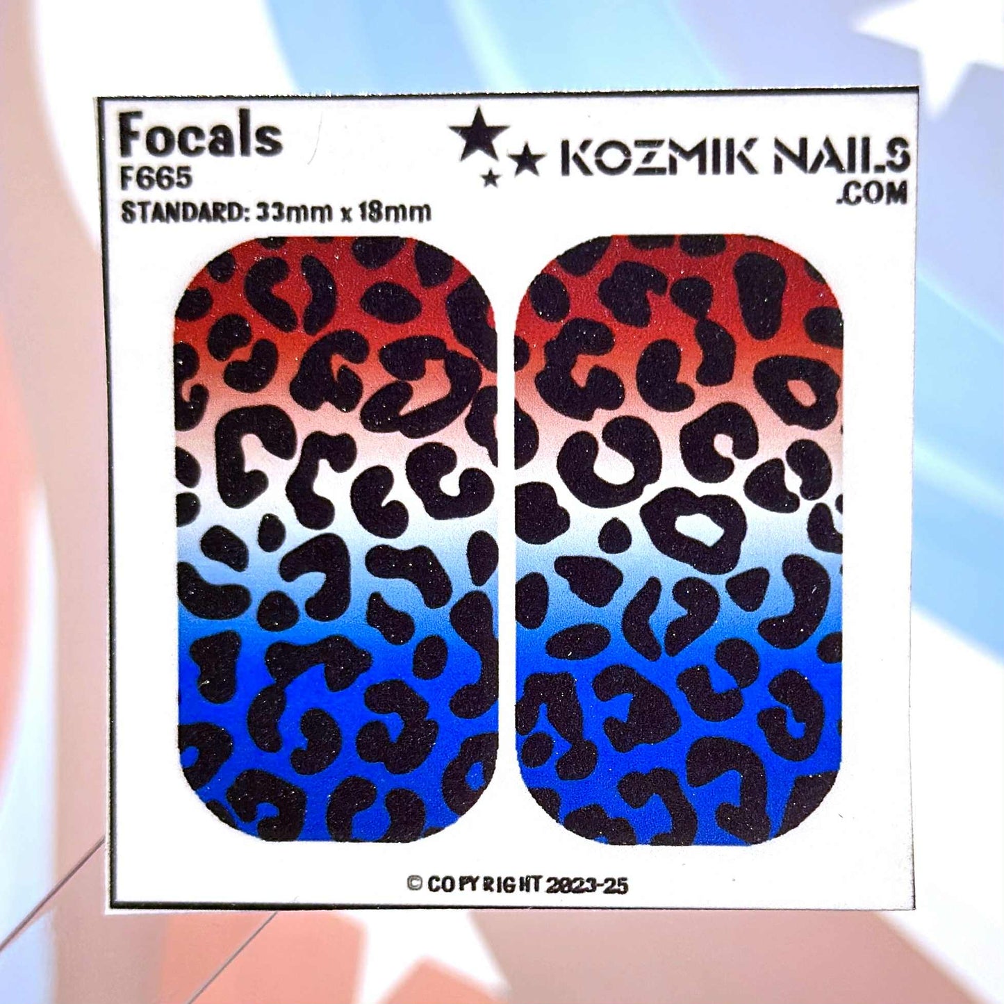 F665 Patriotic Leopard Print