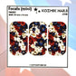 F667 Red White and Blue Flowers