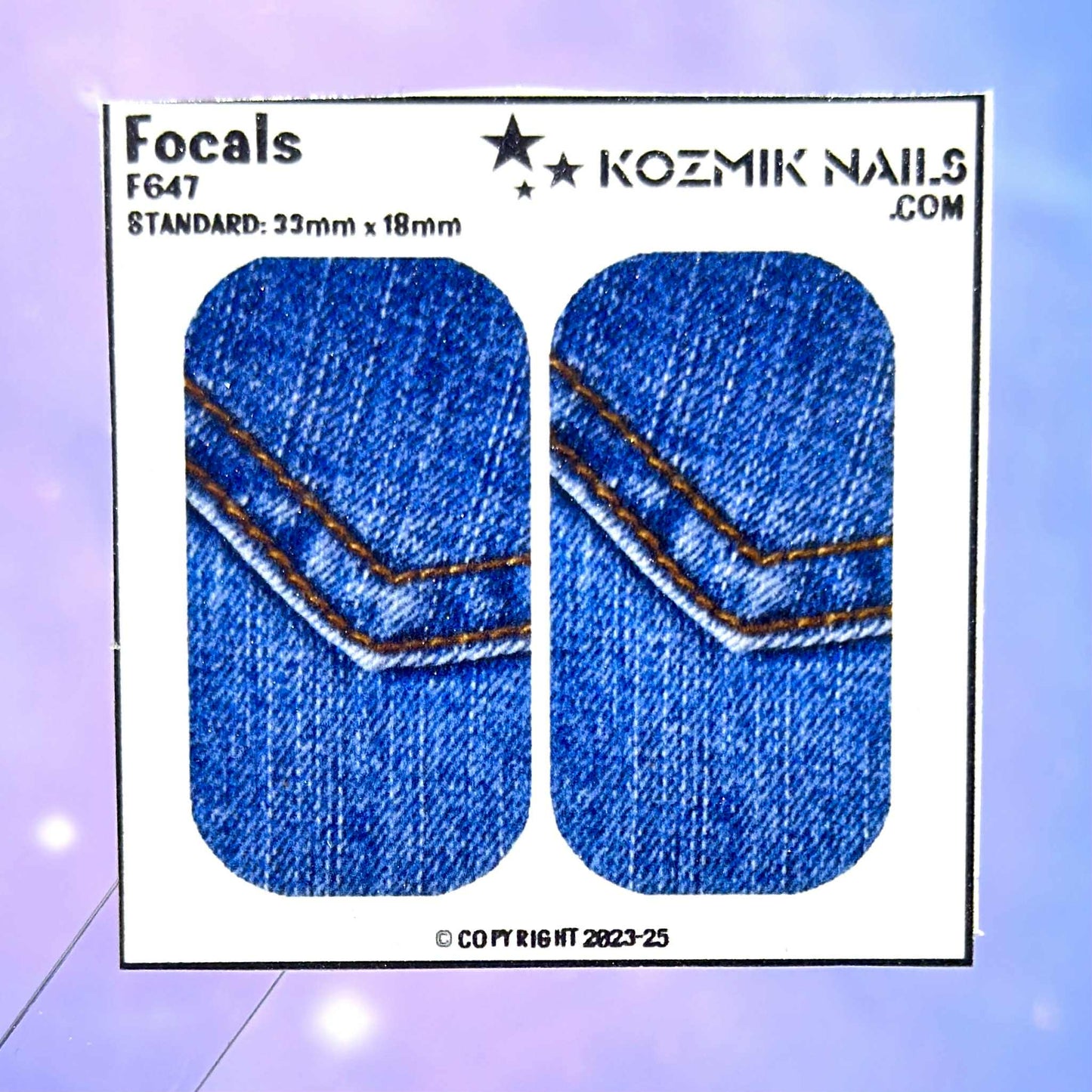 F647 Demin Back Pocket