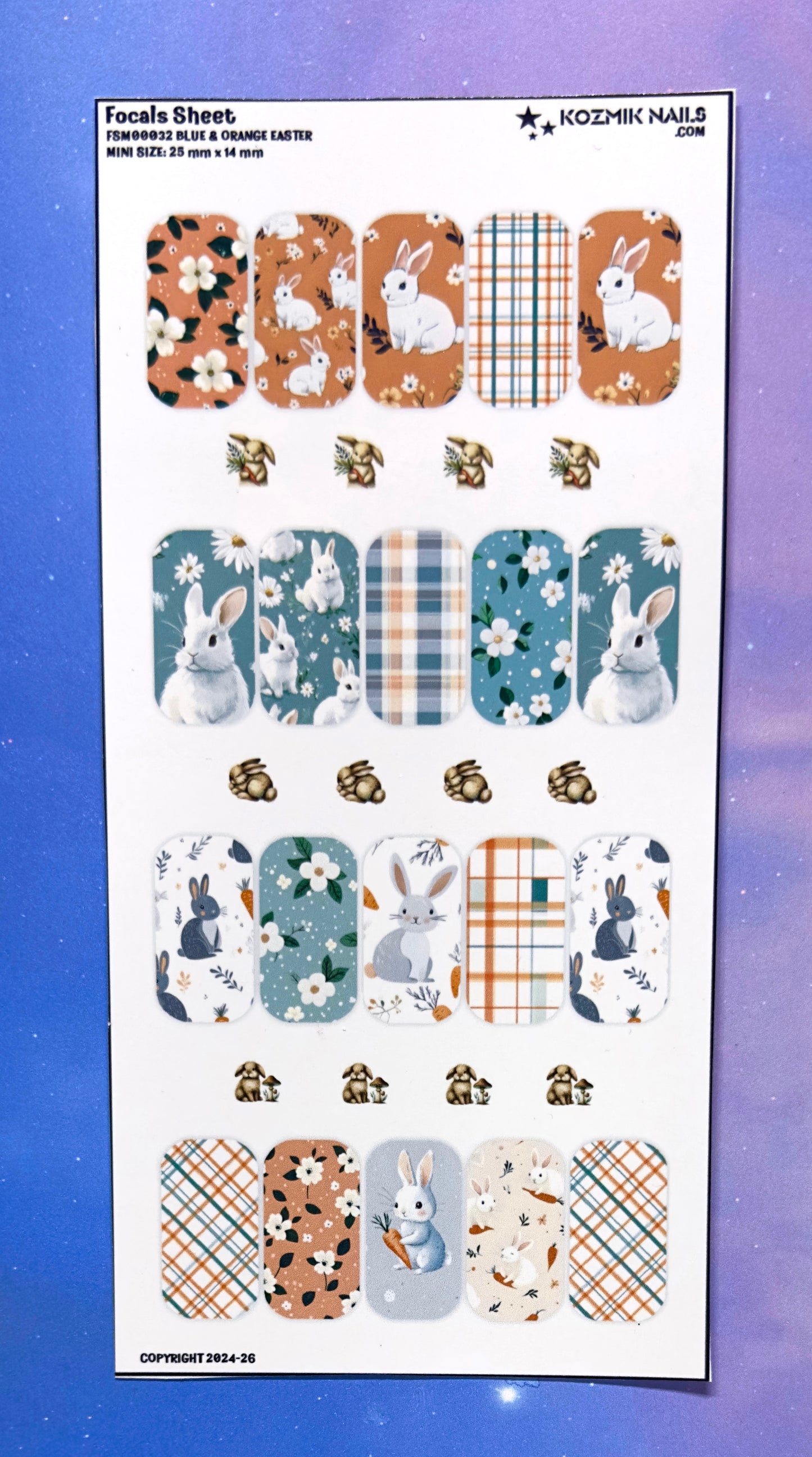 FS0032 Blue & Orange Easter