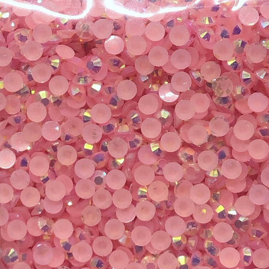 2mm Pink Jelly Rhinestones