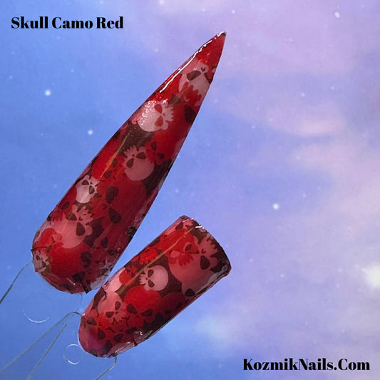 Skull Camo Red