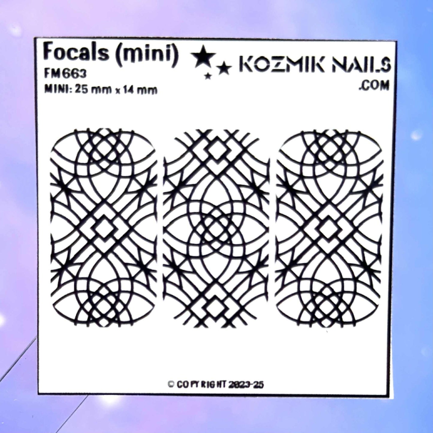 F663 Geometric Stained Glass