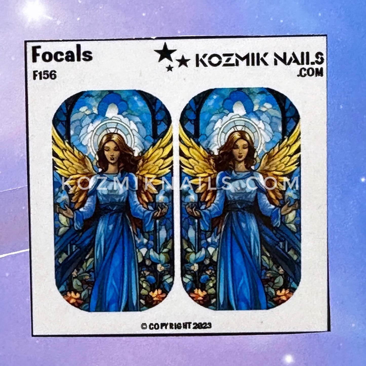 F156 Stained Glass Angel