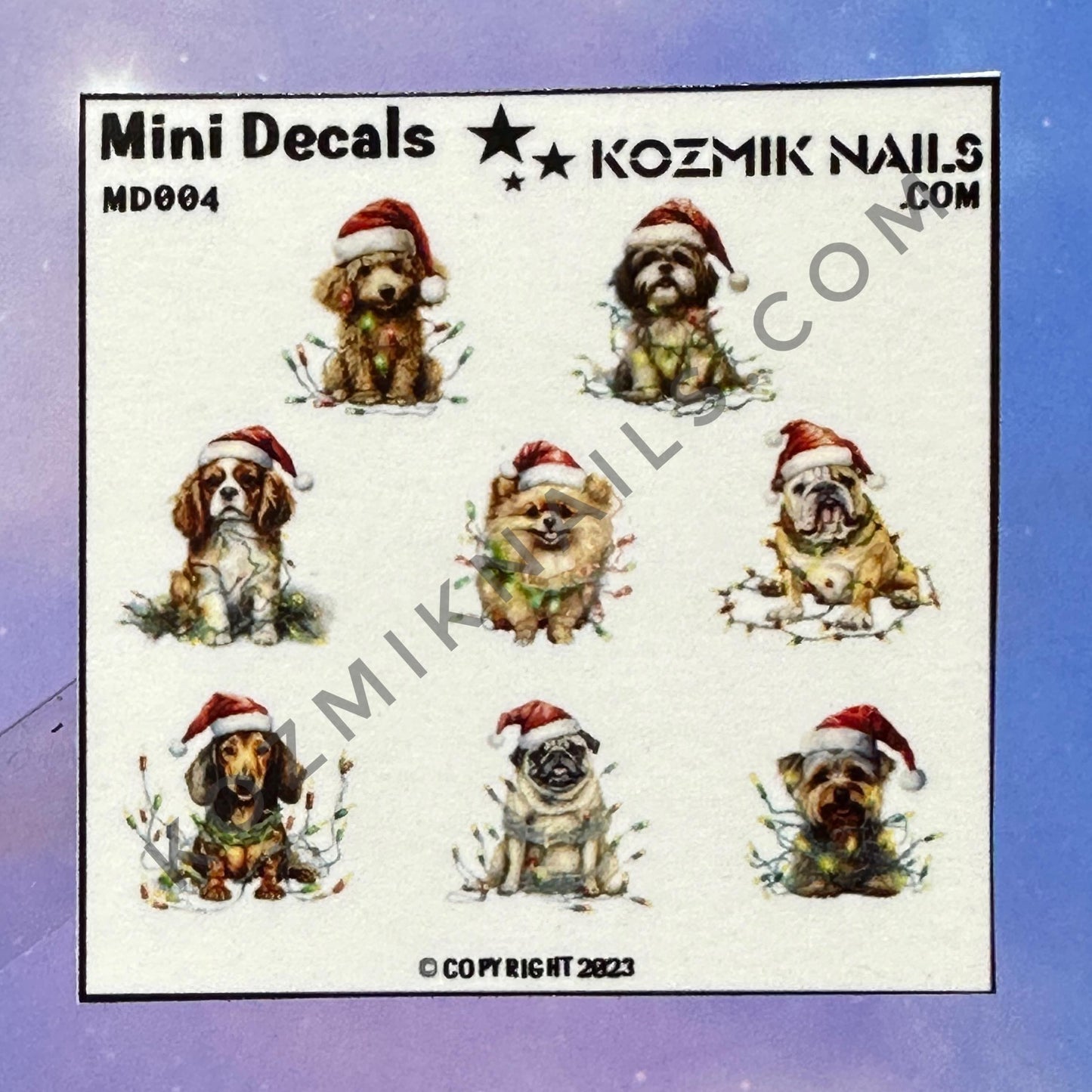 MD004 Christmas Dogs 2