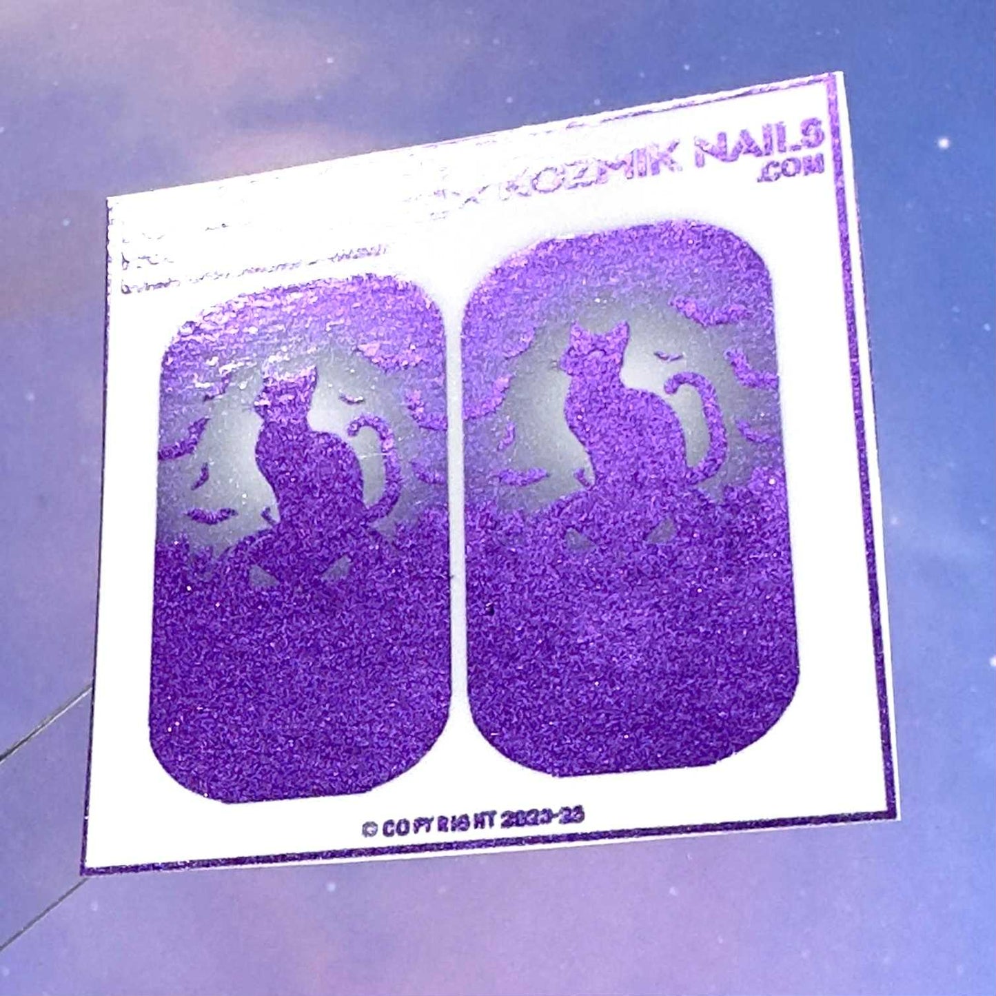 F706 Black Cat Witch Bats