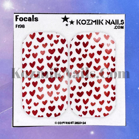 F198 Small Red Hearts
