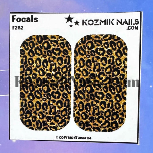 F252 Cheetah Print Glitter Small