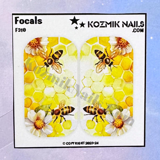 F310 Watercolor Bees