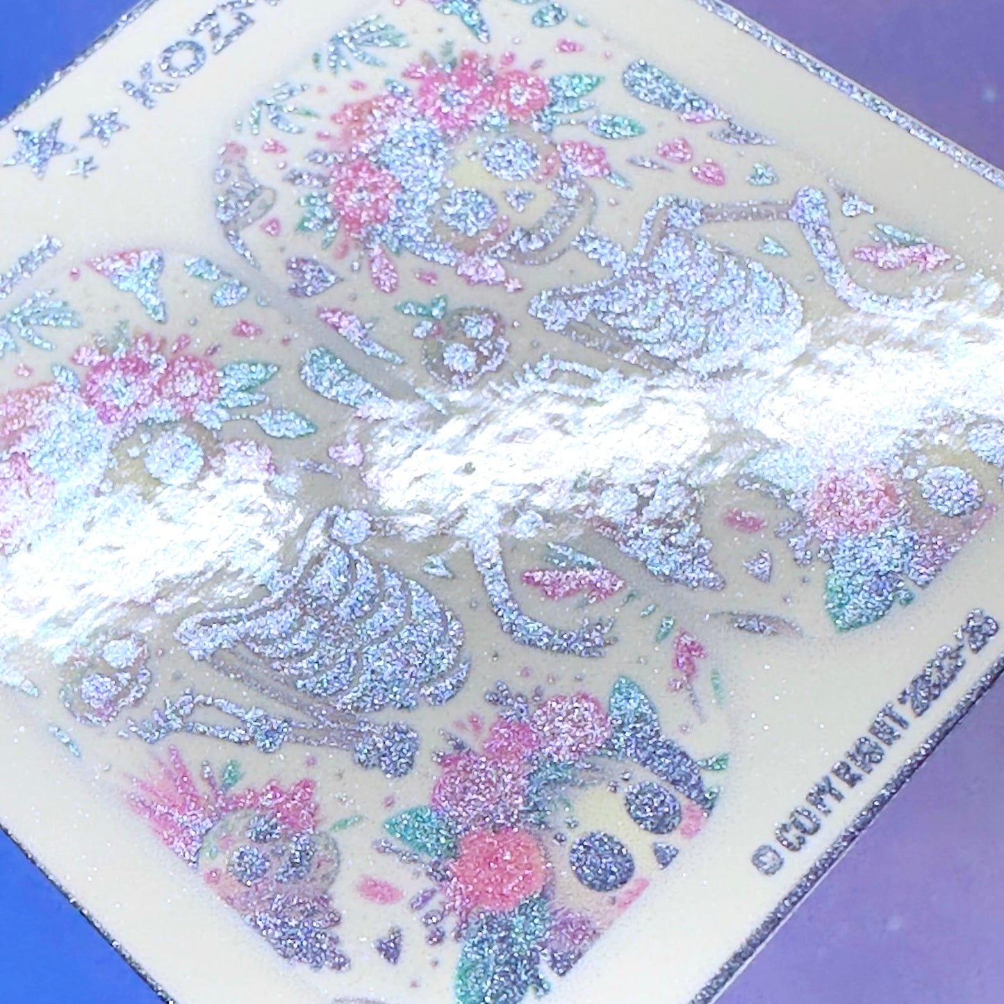 F753 Floral Skull Girl