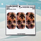 F817 Palm Trees Sunset