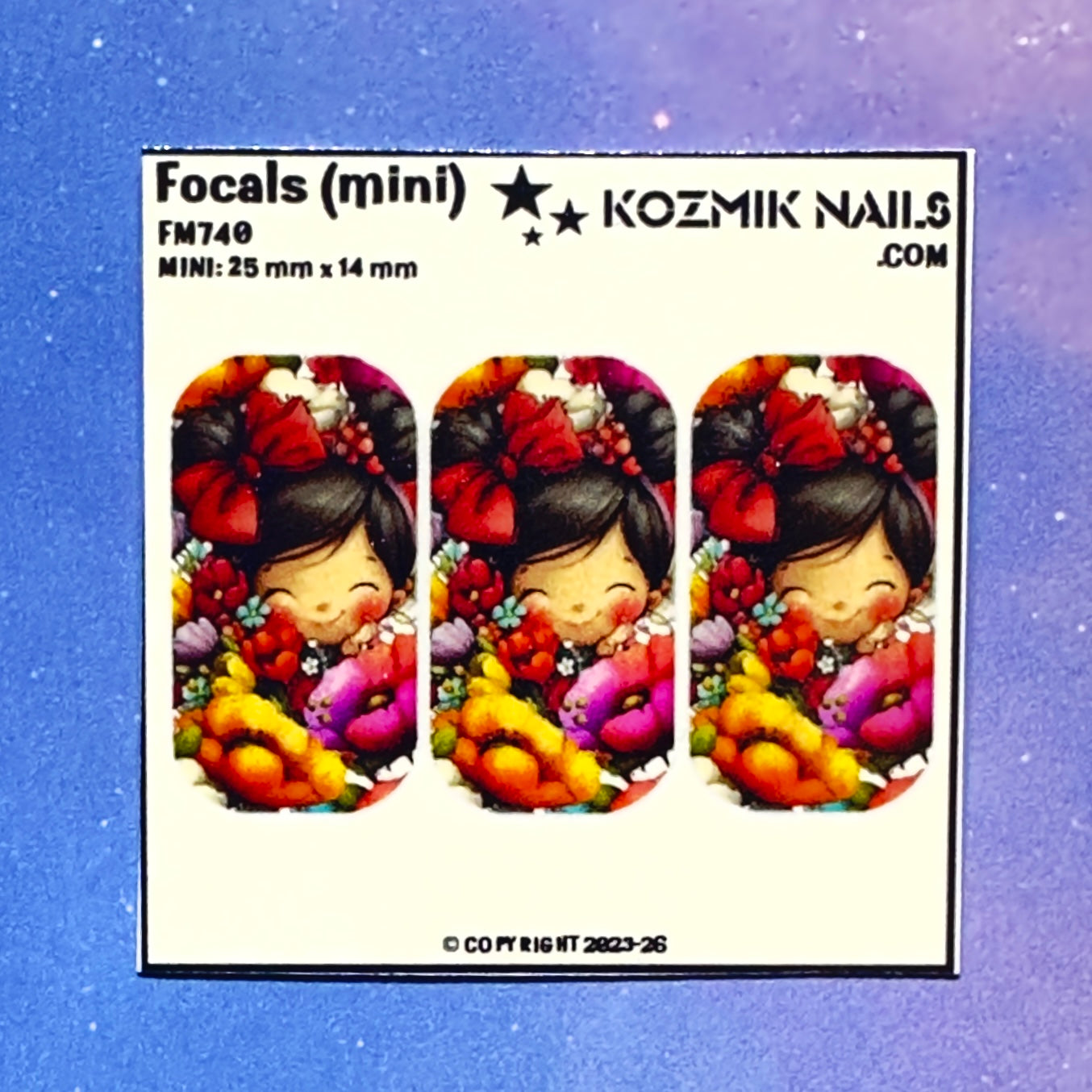 F740 Girl with Poppies