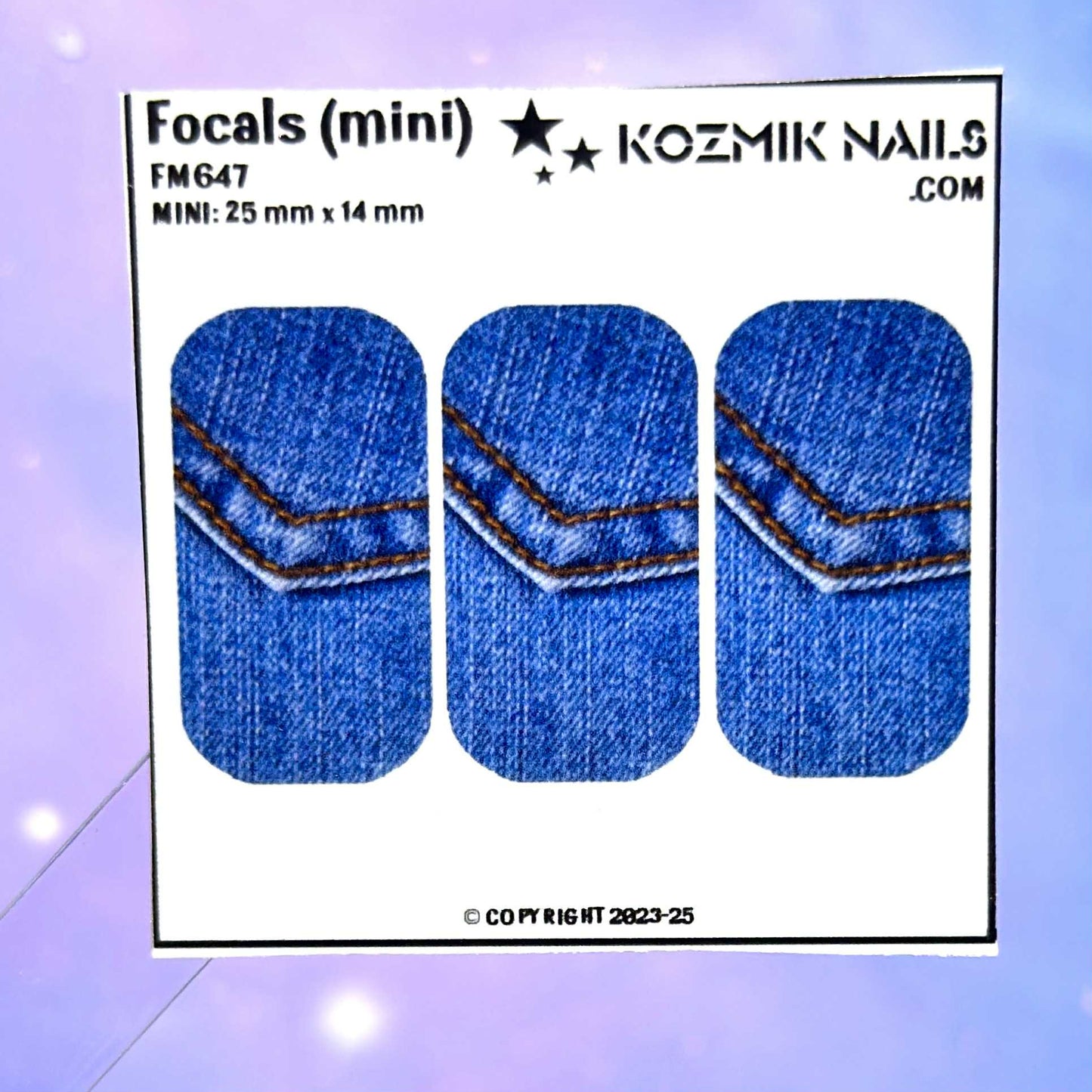 F647 Demin Back Pocket