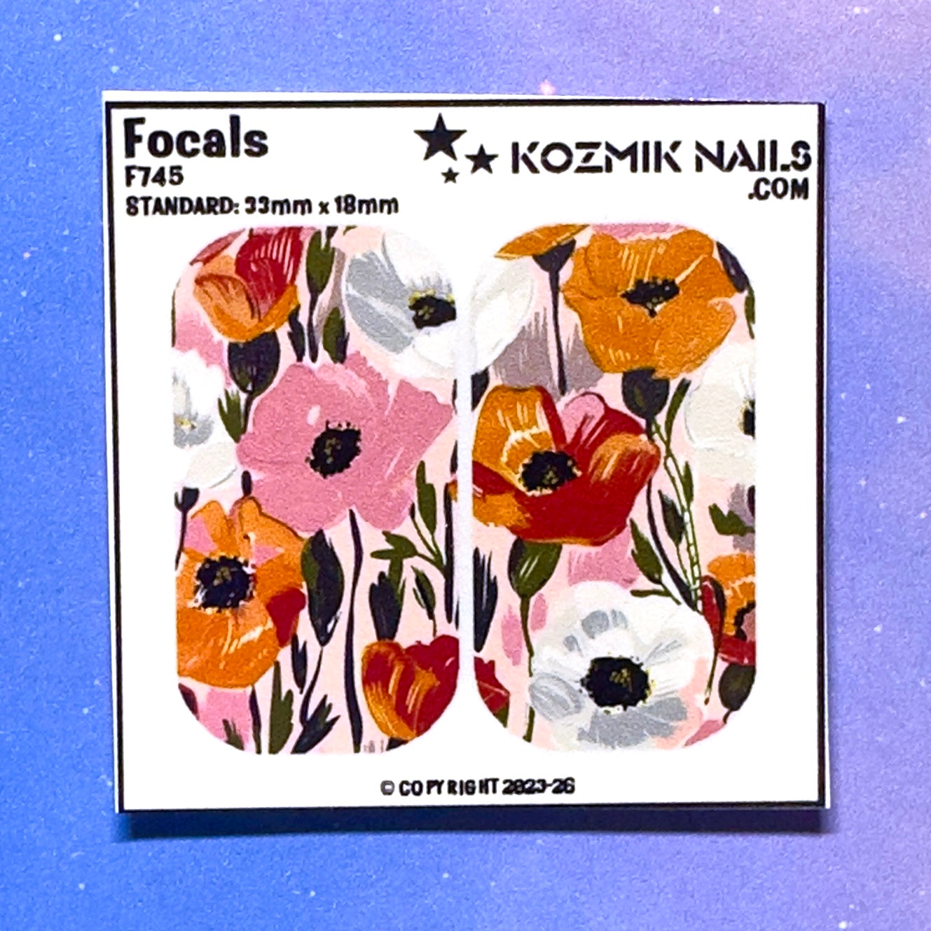 F745 Painted Poppies