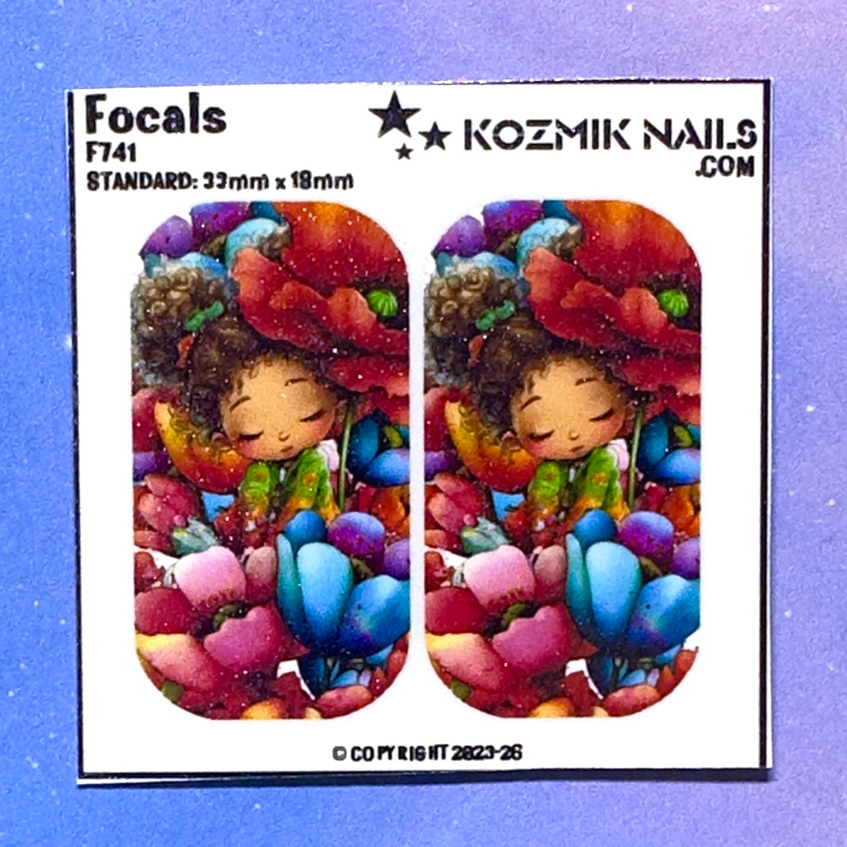 F741 Girl with Poppies 2