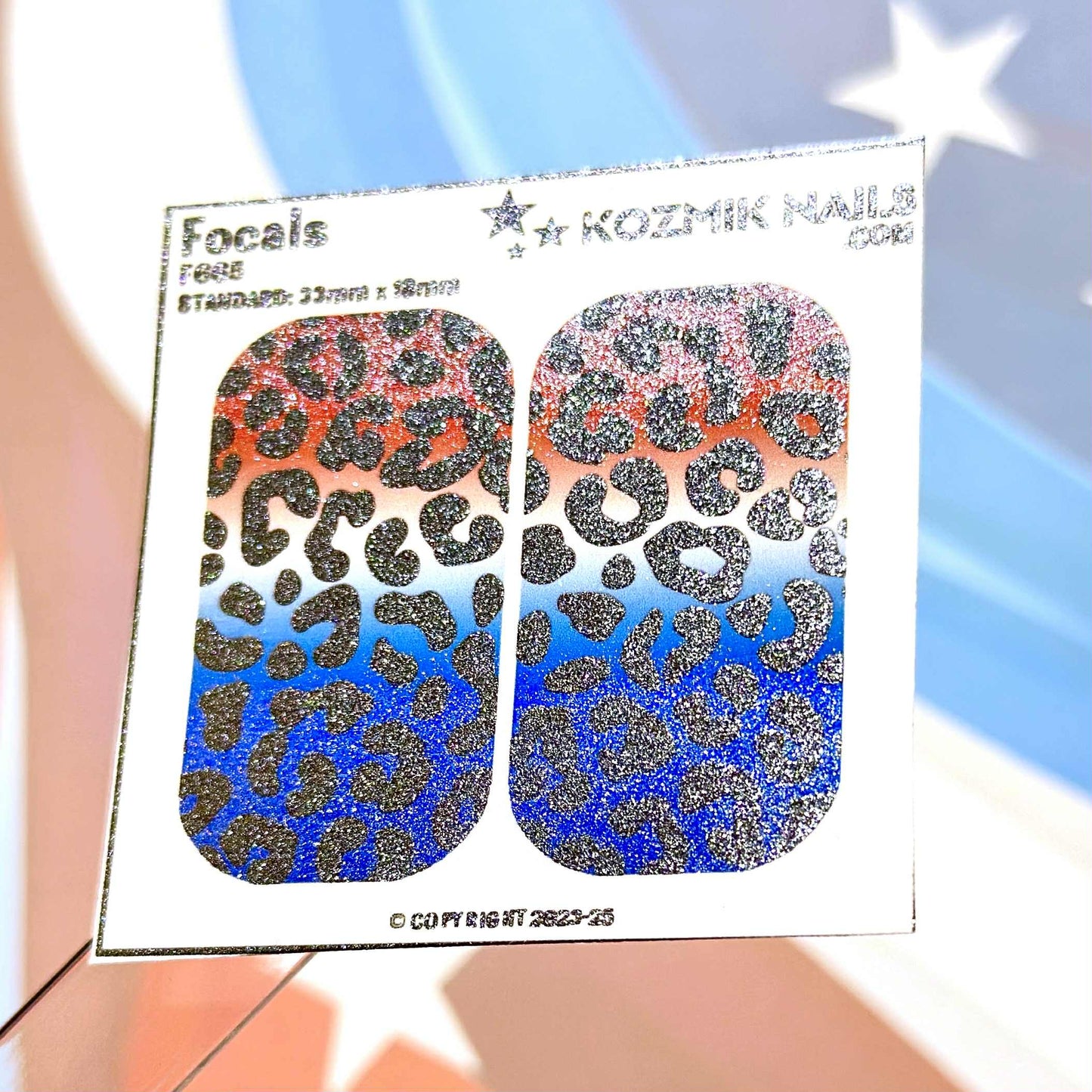 F665 Patriotic Leopard Print