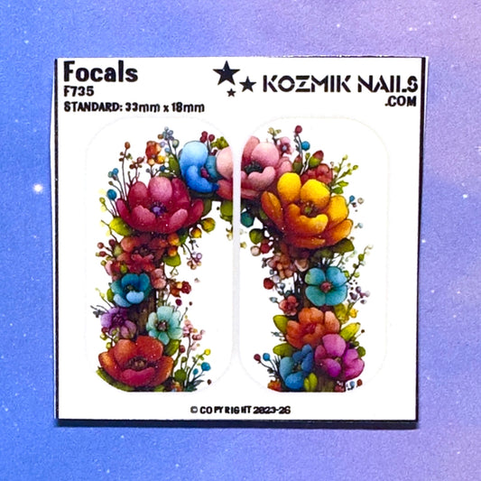 F735 Whimsical Flowers