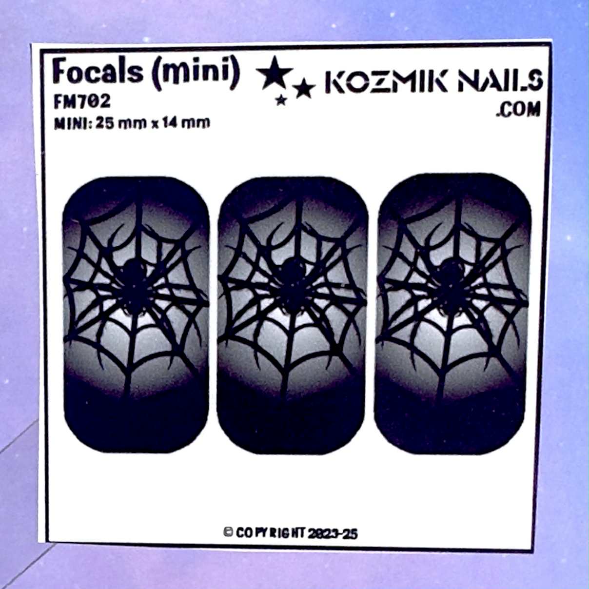 F702 Spider Web Silhouette with Spider