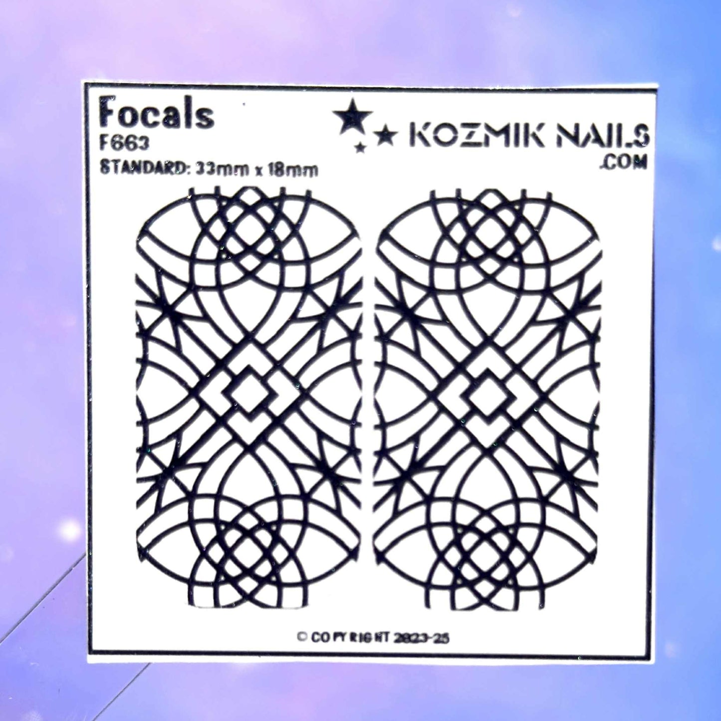 F663 Geometric Stained Glass