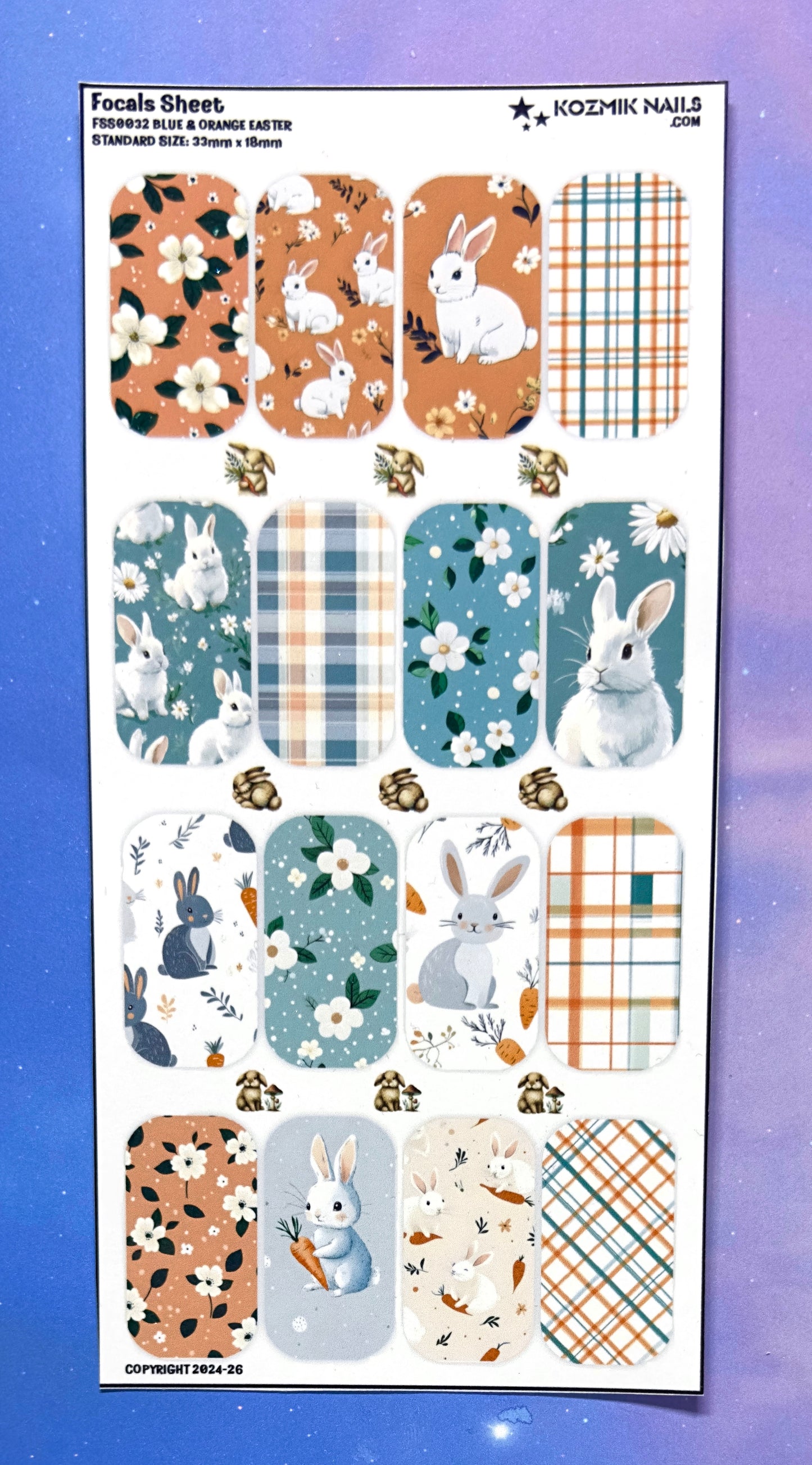 FS0032 Blue & Orange Easter