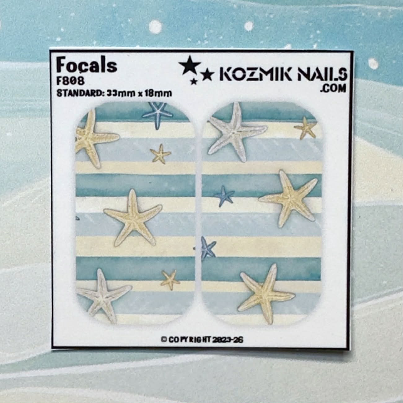 F808 Starfish with Stripes