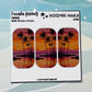 F818 Colorful Palm Tree Sunset