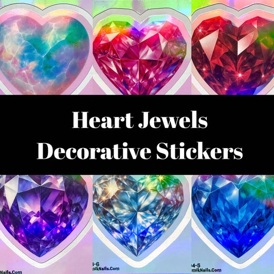 S004 Heart Jewels Decorative Stickers