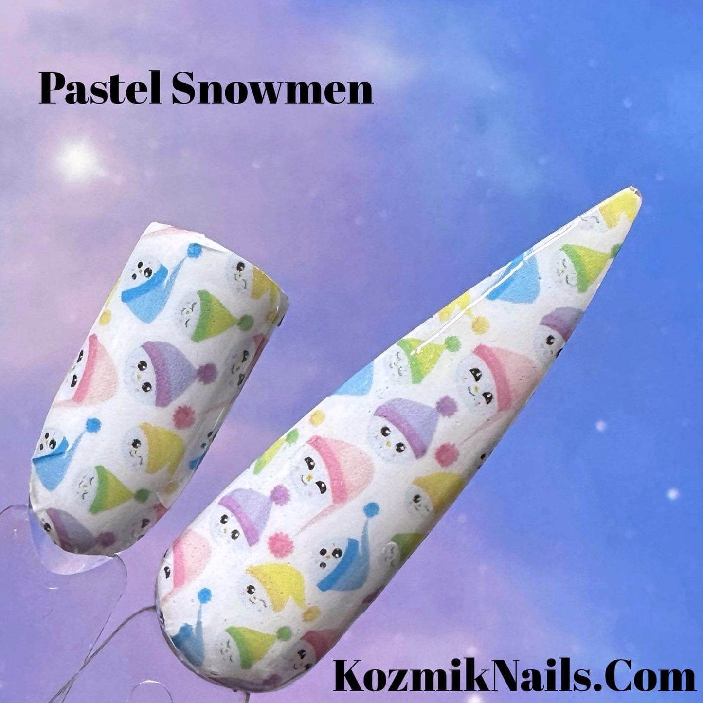 Pastel Snowmen